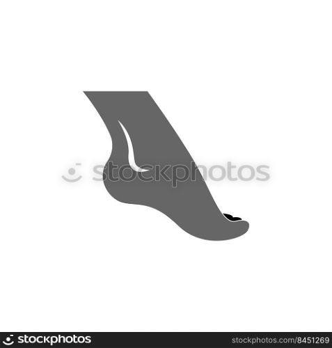 Human foot icon logo design illustration vector
