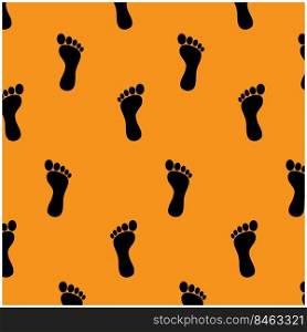 human footprint background vektor illustration