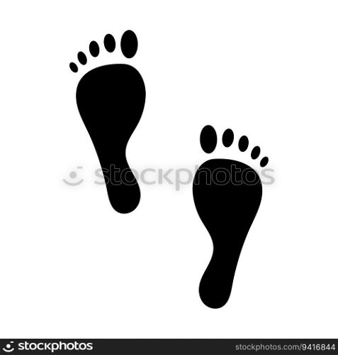 Human footprint icon. Vector illustration. stock image. EPS 10.. Human footprint icon. Vector illustration. stock image.