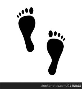 Human footprint icon. Vector illustration. stock image. EPS 10.. Human footprint icon. Vector illustration. stock image.