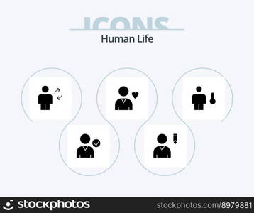 Human Glyph Icon Pack 5 Icon Design. human. body. human. avatar. friend