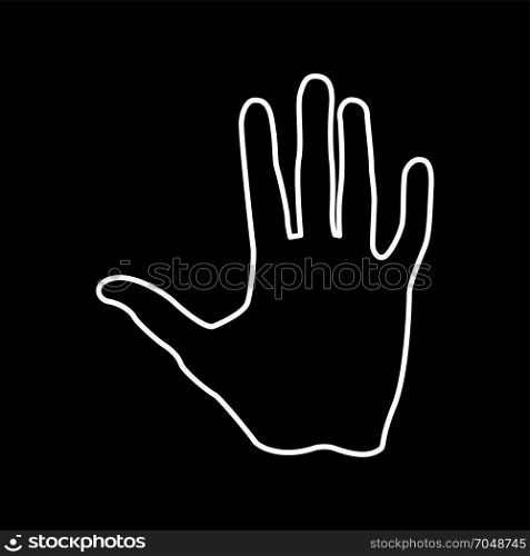 Human hand icon .
