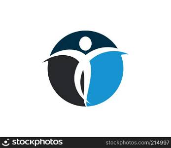 Human health symbol illustration design