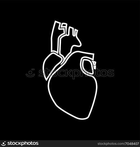 Human heart icon .