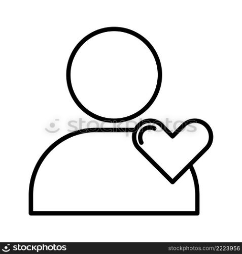 Human heart icon. Vector illustration. stock image. EPS 10.. Human heart icon. Vector illustration. stock image. 