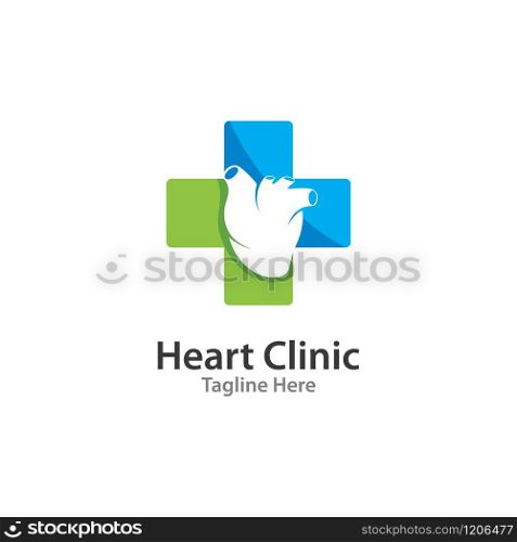 Human Heart illustration Template vector