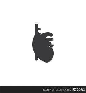 Human heart medical vector illustration isolated on white background