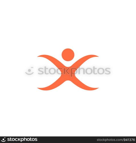 human icon logo design template vector illustration - vector. human icon logo design template vector illustration