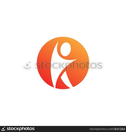 human icon logo design template vector illustration - vector. human icon logo design template vector illustration