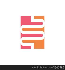 human intestine vector logo icon