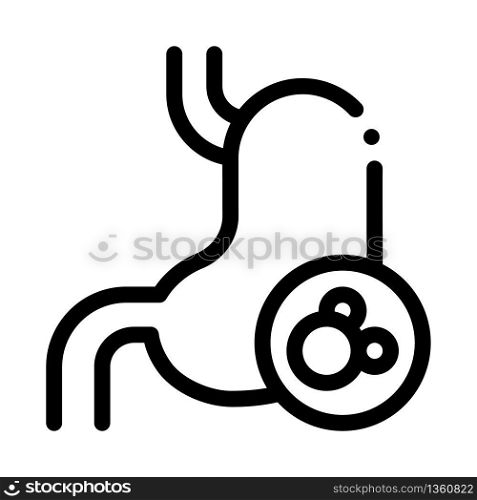 human kidney icon vector. human kidney sign. isolated contour symbol illustration. human kidney icon vector outline illustration