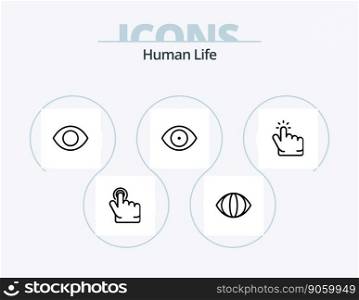 Human Line Icon Pack 5 Icon Design. man. gender. hand. parental control. family