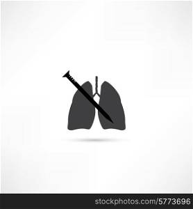 Human lung icon