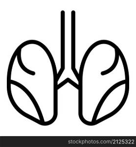Human lungs icon outline vector. Patient xray. Cancer lungs. Human lungs icon outline vector. Patient xray