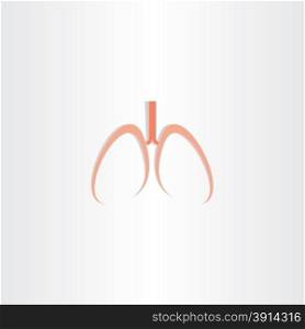 human lungs icon vector design organ
