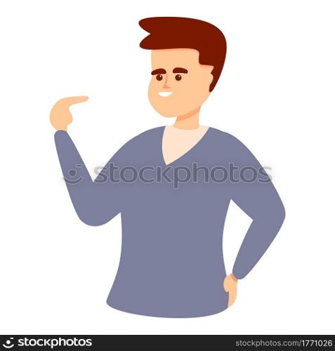 Human narcissism icon. Cartoon of Human narcissism vector icon for web design isolated on white background. Human narcissism icon, cartoon style