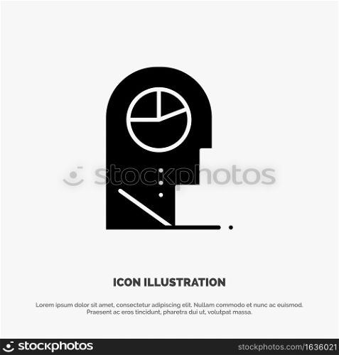 Human, Profile, Man, Hat solid Glyph Icon vector