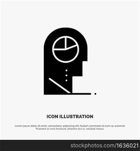 Human, Profile, Man, Hat solid Glyph Icon vector