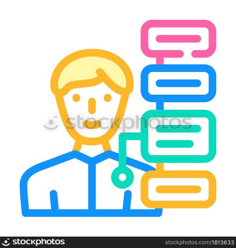 human qualities color icon vector. human qualities sign. isolated symbol illustration. human qualities color icon vector illustration