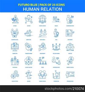 Human Relation Icons - Futuro Blue 25 Icon pack