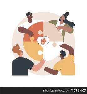 Human relations abstract concept vector illustration. Career success, public relations, businessman handshake, team building, cooperation participation, human resources, company abstract metaphor.. Human relations abstract concept vector illustration.