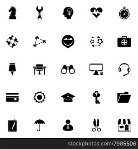 Human resource icons on white background, stock vector