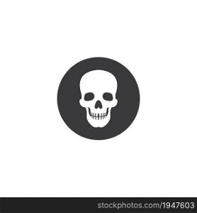 human skull bone icon vector illustration design