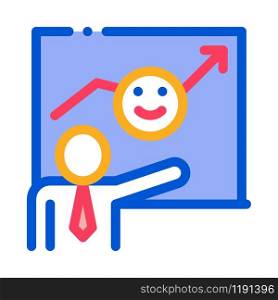 Human Smile Board Icon Vector. Outline Human Smile Board Sign. Isolated Contour Symbol Illustration. Human Smile Board Icon Vector Outline Illustration