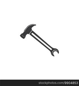 hummer wrench  icon  vector illustration design template
