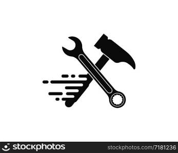 hummmer icon of house build and renovation vector illustration design