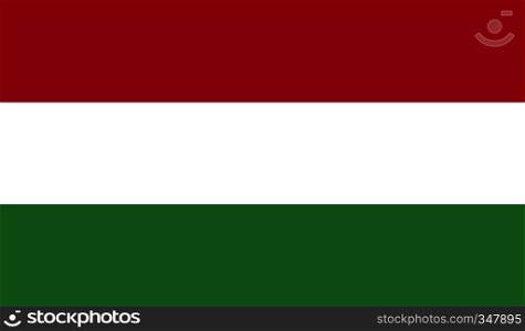 Hungary flag image for any design in simple style. Hungary flag image