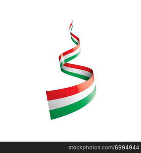 Hungary flag, vector illustration on a white background.. Hungary flag, vector illustration on a white background