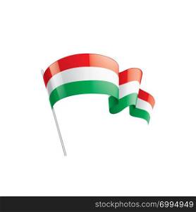 Hungary flag, vector illustration on a white background.. Hungary flag, vector illustration on a white background