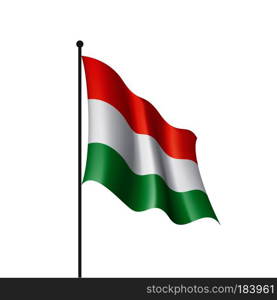 Hungary flag, vector illustration on a white background. Hungary flag, vector illustration