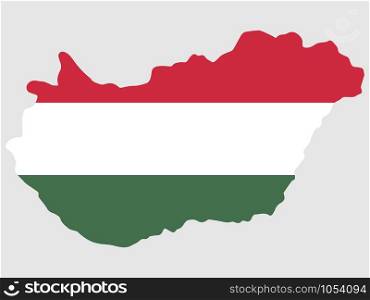 Hungary Map Flag Vector illustration eps 10.. Hungary Map Flag Vector illustration eps 10