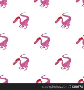 Hungry dinosaur pattern seamless background texture repeat wallpaper geometric vector. Hungry dinosaur pattern seamless vector