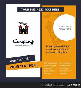 Hunted house Company Brochure Template. Vector Busienss Template