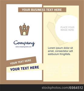 Hunted house Company Brochure Template. Vector Busienss Template