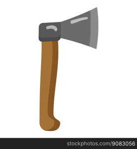 Hunter axe icon cartoon vector. Hunt equipment. Case c&. Hunter axe icon cartoon vector. Hunt equipment