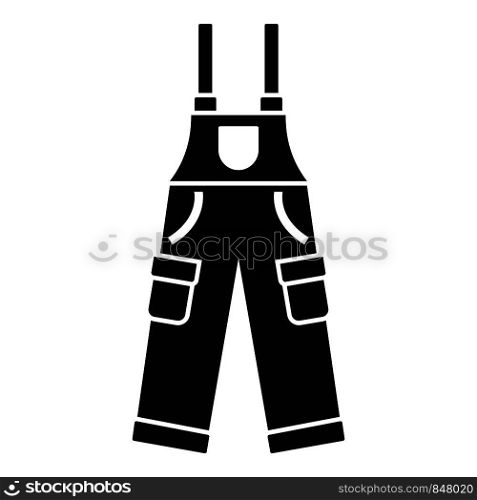 Hunter pants icon. Simple illustration of hunter pants vector icon for web design isolated on white background. Hunter pants icon, simple style
