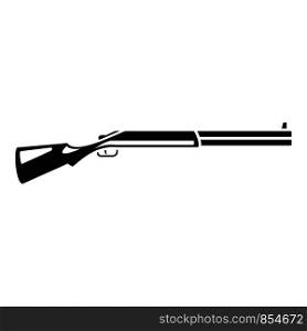 Hunting shotgun icon. Simple illustration of hunting shotgun vector icon for web design isolated on white background. Hunting shotgun icon, simple style