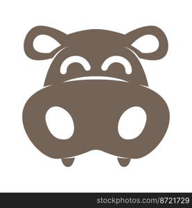 Huppopotamus logo icon design vector