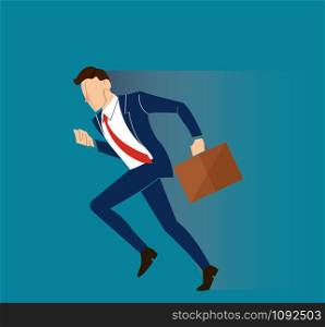 hurry businessman illustration vector