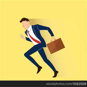 hurry businessman illustration vector