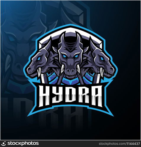 Hydra esport mascot logo design
