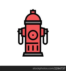 hydrant fire color icon vector. hydrant fire sign. isolated symbol illustration. hydrant fire color icon vector illustration