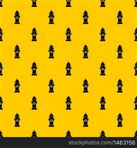 Hydrant pattern seamless vector repeat geometric yellow for any design. Hydrant pattern vector