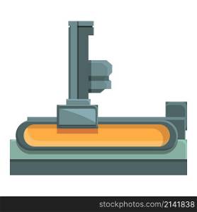 Hydraulic cnc machine icon cartoon vector. Factory equipment. Industry tool. Hydraulic cnc machine icon cartoon vector. Factory equipment