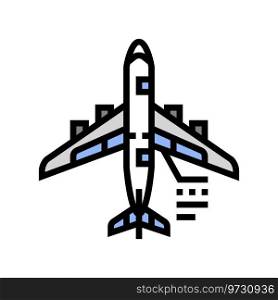 hydraulic systems aircraft color icon vector. hydraulic systems aircraft sign. isolated symbol illustration. hydraulic systems aircraft color icon vector illustration