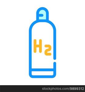 hydrogen reservoir line icon vector. hydrogen reservoir color sign. isolated symbol illustration. hydrogen reservoir color icon vector illustration